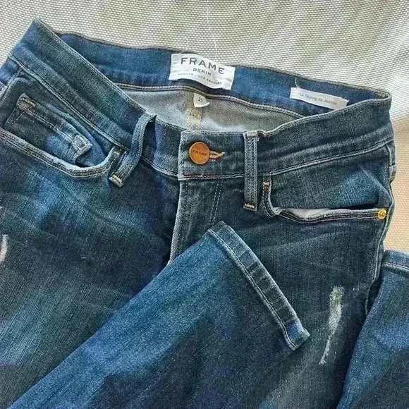 FRAME le skinny de Jeanne Distressed - Picture 4 of 5